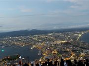 展望台の階段を降りながら撮影