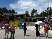 国境の向こう側は撮影禁止ですので、指定される場所でのみ