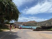 トラム乗り場から