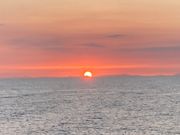 五島列島と沈む夕陽