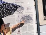 ロ−マ時代の遺跡等も暑い中、ご案内がありました。