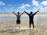 何処までも続く海に向かって