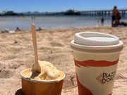 シュノーケリング後のコーヒー&アイス