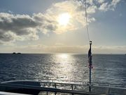 船からのサンセット