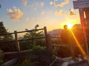 駱山公園の夕焼け