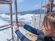 船はアトラクションばりに揺れます