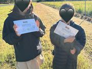 最後に飛行証明書をもらい、ハイタッチ👋スタッフさんたちが素敵な方々でとても楽しい時間でした。