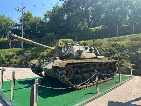 DMZで展示されていた戦車