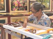 ハノイで有名な刺繍