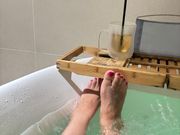 バスタブで温まります