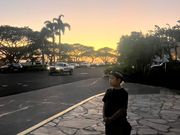 ハワイ島の夕日