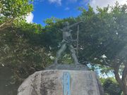 オヤケアカハチの乱で有名なオヤケアカハチ像