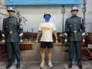 ヘルメット被って兵隊のマネキンと写真が撮れます！