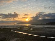 市内について見れた朝日