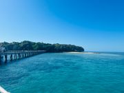 桟橋とグリーン島