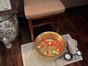 はじめに足を洗ってもらいました。