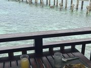 海の上でランチビュッフェ