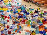 気に入った琉球ガラスを探し中♪