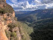 途中のブルーマウンテンの景色