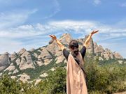 モンセラットの山々とわたしー。