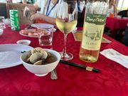 シーフードと冷えたワインが最高❣️