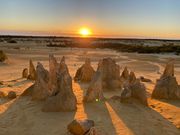 少し雲がありましたが、とてもきれいな夕日でした