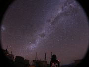 天の川　南十字星　大マゼラン雲　と望遠鏡