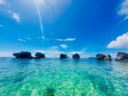 カヌーから見渡せる宮古ブルー