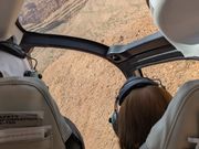 天井にもガラス窓があります