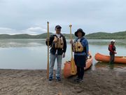 いざカヌー体験出発へ