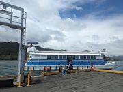 往復の船、あまり揺れはなかったです