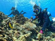 海亀(タイマイ)とのスリーショット