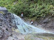 カムイワッカでの天然スライダー！