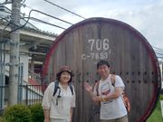 塩尻駅でガイドさんと