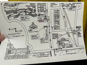 バス内で配布されたマップ