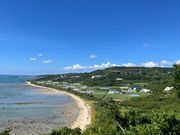 景色が最高！右奥がニライ橋カナイ橋