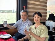 ハロン湾の観光船にてシーフードのランチタイム