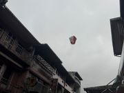 私たちの灯篭　雨の合間に無事上がることができました