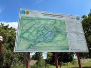 コーケー遺跡群の案内図。ここは2023年に世界文化遺産指定。