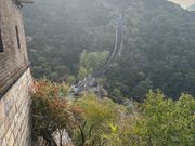 朝日を浴びての万里の長城