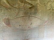 可愛らしい亀のレリーフ