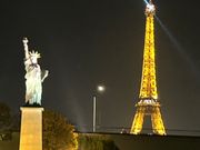 エッフェル塔と自由の女神