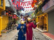 トレインストリートにて