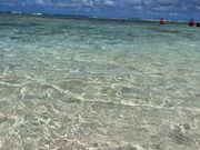 小さな子供でも安心の海でした