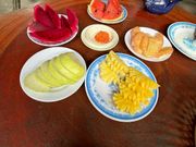 果樹園でのフルーツ