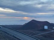 山頂からの日の入り