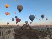 気球から見えた景色。気球がたくさん飛んでいました！