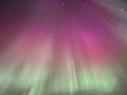 iPhone12で撮影のオーロラ
