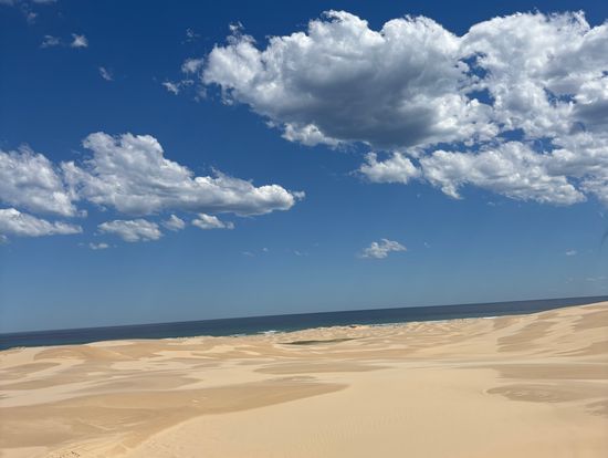 砂丘とその先に見える海