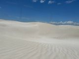 真っ白な砂丘